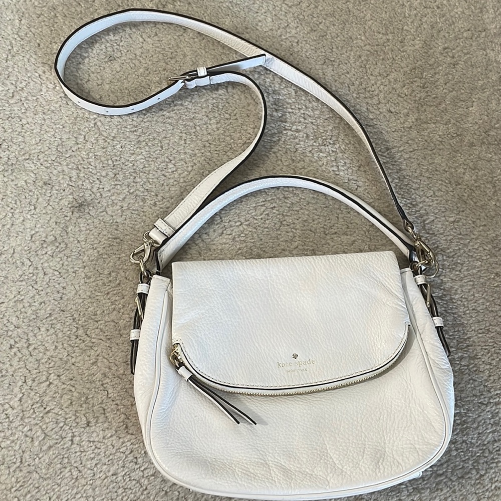 Kate Spade White Leather Crossbody Bag